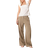 ASOS DESIGN Petite Linnebyxor Med Raka Ben - Grön