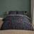 OHS Botanical Floral Bedding Set Double Duvet Cover Black (200x200cm)