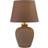 The Range Kaia Swirl Effect - Brown Table Lamp 48cm