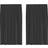 vidaXL Voile Vorhänge mit Lasche 2 Stk Schwarz 140x140cm
