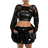 Shein Cropped Pullover Sweater - Hollow Out Design