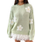 Shein Women Winter Floral Dropped Shoulder Long Sleeve Casual Sweater Fall Outfits
