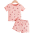 Shein pcs Baby Girls Sweet Casual Cherry Pattern Printed Short Sleeve TShirt And Shorts Outfit Summer New Arrival