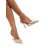 Shein Women Metallic Point Toe Stiletto Heeled Pumps, Fashionable Golden Party Ankle Strap Pumps