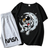 Shein Astronauts Carton Printed Casual Round Neck Short Sleeve TShirt And Shorts pcsSet Summer Outfits For Tween Boys