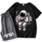 Shein Tween Boy pcsSet Casual And Simple Astronaut Patterned Short Sleeve TShirt And Shorts Suitable For Summer