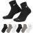 Nike Men's 6-Pack Large Everyday Plus Cushion Ankle Socks - White/Grey/Black