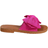 Shein Women Anti-slip Bow Decor Flat Sandals, Vacation Summer Polyester Slide Sandals