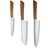 Anders Petter Concept Knivset 3 Delar Trähandtag Stål/Brun Knivset