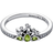 Pandora Disney Princess Tiana Tiara Ring - Silver/Green/Transparent