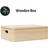 vidaXL Wooden Box 40 x 30 x 13 cm Storage Box