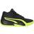 Puma Basketballschuhe Herren Court Pro - Black/Electric Lime