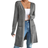 Shein Womens Elegant Solid Color Long Sleeve Regular Knitted Cardigan