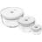 Zwilling Fresh & Save BOWLS Vakuumschüssel Set S/M/L 6-tlg Glas Transparent-Weiß Brotdose 3Stk.