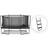 North Trampoline Legend Rectangular Trampoline 460x310cm + Safety Net + Ladder
