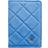 Dark Velvet Quilted Passport Cover Ibiza - Blue