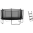 North Trampoline Legend Oval 420x290cm + Safety Net + Ladder