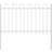 vidaXL Garden Fence White Steel 170 x 120 cm 170x120cm