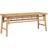vidaXL Natural Bamboo Medium Durable Outdoor Garden Bench
