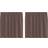 vidaXL Voile Curtains with Tab Top 2 Pcs Brown 140x140cm