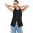 Stradivarius Round Neck Waistcoat - Black