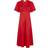Neo Noir Illana Poplin Dress - Red