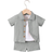 Shein Baby Boy Solid Button Front Shirt Shorts Without Tee
