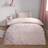 OHS Metallic Heart & Unicorn Fleece Set, - Double Duvet Cover Pink (200x200cm)