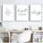 Tongda Decor Kristna Citat Väggbilder 30 x 40 cm Set of 3 Poster 30x40cm 3st