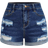 Shein Tween Girls' Summer Boho Causal Ripped Roll Up Hem Denim Jeans Shorts,Summer Girls Clothes