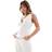 Stradivarius Co-Ord Embroidered V Neck Vest Top - Ecru