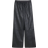 River Island Faux Leather Elasticated Waist Trousers - Black