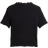 H&M Señoras Top Fruncido Con Detalle Sobrehilado - Negro