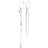 Pilgrim Starlight Hoops - Silver/Pearls/Transparent