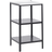 Beliani Steel Outdoor Kitchen Island 50 x 50 x 92 Black