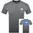 The North Face Mens Redbox T-Shirt - Smoked Pearl/Hero Blue