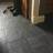 COLOURS Cirque Black Matt Stone Effect Ceramic Indoor Floor Tile Pack of 9 333mm