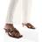 Stradivarius Split Leather Sandals - Brown