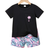 Shein pcsSet Baby Boys Stylish Summer Coconut Tree Print Leisure Holiday Shorts With Short Sleeve Knitted TShirt For Sports MixAndMatch Outfits