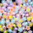 Shein 20pcs/set 13 MM Sunflower Acrylic Beads Matter Mix Color Spacer Beads For Making Bracelet Earrings