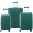 Delsey Dune Securitech Set 3 Valises Resväskar Grön S M L