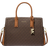 Michael Kors Elegant Læder Håndtaske Laila Satchel - Brun