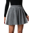 Shein Womens Trendy Houndstooth Patterned Knitted Mini Skirt With Elastic Waist