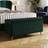 Dunelm Pleated Velvet End Of Bed Ottoman Bottle Storage Bench 100x47cm