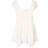 Bershka Shirred Milkmaid Mini Dress - Ecru