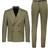 Lindbergh Plain DB Mens Suit Mand Jakkesæt - Olive