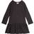 Petit Piao Dress L/S Modal Striped 92 fepojkar Klänningar Från Magasin Chocolate Brown/i (92 cm)