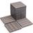 Costway 18 Pieces Interlocking Deck Tiles Waterproof Outdoor Flooring Covering Grey