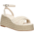 Glamorous – Beige, virkade espadrillos med platåklack-Naturlig