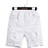 Shein Baby Boys' High Elasticity High Waist Water Washed Distressed Comfortable Soft Casual Fashion Denim Shorts